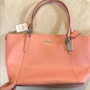 COACH light pink shoulder bag. Never used with tag